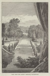 Blick aus dem Schlafzimmer der Königin, Blythswood von Thomas Harrington Wilson