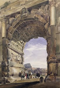 Titusbogen, Rom, 1842