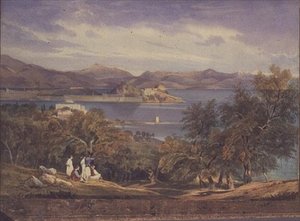 Die Zitadelle von Korfu von Analipsis von Thomas Hartley Cromek