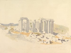Der Tempel des Apollo in Bassae, 1843 von Thomas Hartley Cromek