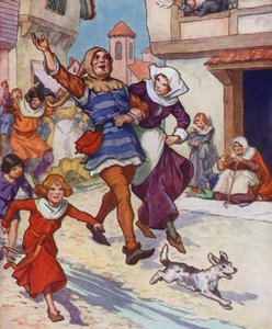 Illustration für Der Rattenfänger von Hameln von Thomas Heath Robinson