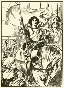 Johanna an der Spitze der Armee von Thomas Heath Robinson