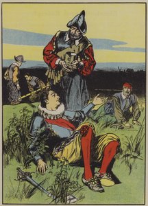 Sir Philip Sidney und der sterbende Soldat von Thomas Heath Robinson
