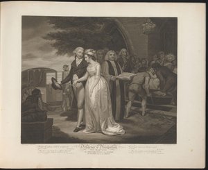 Die tugendhafte Dienstmagd heiratet ihren Herrn / Die liederliche Dienstmagd wird begraben (Tafel 10) von Thomas Hellyer