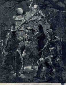 Der Überfall auf Sir John Coventry (gest. 1682), 21. Dezember 1670 von Thomas Herbert (after) Maguire