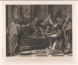 Elymas von Paulus mit Blindheit geschlagen (Drucke nach Raffael) von Thomas Holloway