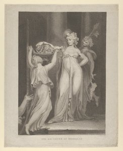 Die Tochter von Herodias Salome erhält den Kopf von Johannes dem Täufer, Matthäus 14:10-11, 1798