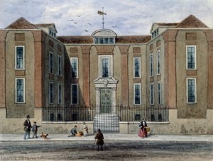 Ein altes Herrenhaus, genannt Pitchett Hall, Südseite der Union St., Southward, 1828