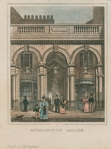 Außenansicht der Burlington Arcade von Thomas Hosmer Shepherd