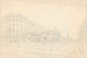 Fleet Market von der Holborn Bridge (jetzt entfernt) von Thomas Hosmer Shepherd