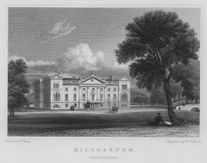 Kilgraston, Perthshire (Gravur) von Thomas Hosmer Shepherd