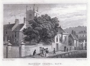 Maudlin-Kapelle, Bath (Stich) von Thomas Hosmer Shepherd