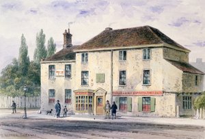 Pied Bull Public House, 1848 von Thomas Hosmer Shepherd