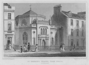 St. Georgs Kapelle, York Place, Edinburgh (Gravur)