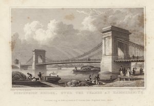 Hängebrücke von Thomas Hosmer Shepherd