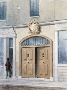 Der Eingang zur Coachmakers Hall, 1854