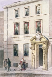 Die neue Front des Painter Stainers Hall, 1850