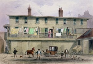 The Old Vine Inn, Aldersgate Street, 1855 von Thomas Hosmer Shepherd