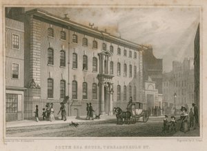 Das South Sea House, Threadneedle Street, London von Thomas Hosmer Shepherd
