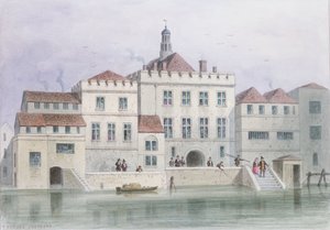 Ansicht der alten Fishmongers Hall, 1650