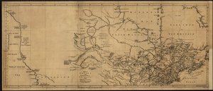 Karte von Kanada und dem nördlichen Teil von Louisiana mit den angrenzenden Ländern von Thomas Jefferys