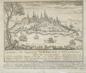QUEBEC, Die Hauptstadt von NEU-FRANKREICH, ein Bistum und Sitz des Souveränen Gerichts von Thomas Johnston