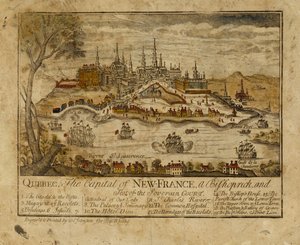 Quebec, die Hauptstadt von Neufrankreich, ein Bistum und Sitz des Souveränen Gerichts, 1759