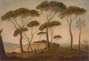 Der Garten der Villa Borghese