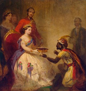 Königin Victoria überreicht einem afrikanischen Häuptling die Bibel, 1861 von Thomas Jones Barker