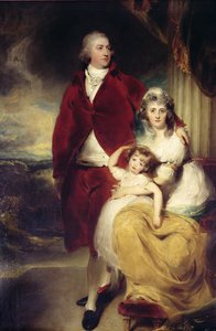 Henry, 10. Earl und 1. Marquess of Exeter, seine Frau Sarah und Tochter Lady Sophia Cecil