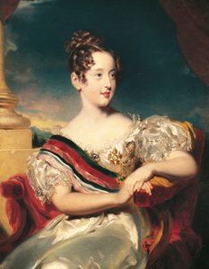 Porträt von Maria II. von Portugal, Königin von Portugal