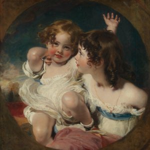 Die Calmady-Kinder Emily, 1818-1906, und Laura Anne, 1820-1894, 1823