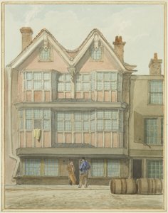 Alte Häuser auf der Westseite, Marsh Street von Thomas Leeson the Elder Rowbotham