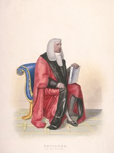 Recorder der Stadt London, Sir John Silvester, in ziviler Tracht, 1825