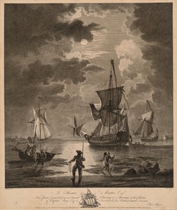 Ein Blick auf das Meer bei Mondschein von Thomas Major