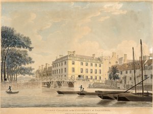 Queens College an der Universität Cambridge, veröffentlicht 1800