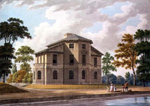 Nordostansicht von Sir Charles Azgills Villa in Richmond von Thomas Malton Jnr.