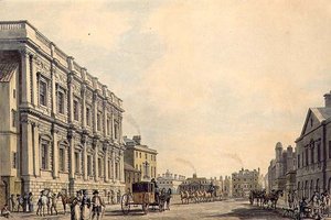Whitehall mit dem Birmingham House von Thomas Malton Jnr.