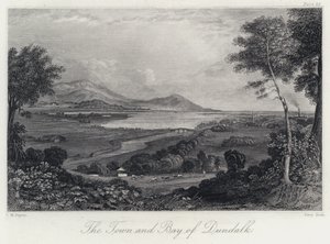 Die Stadt und Bucht von Dundalk (Stich)