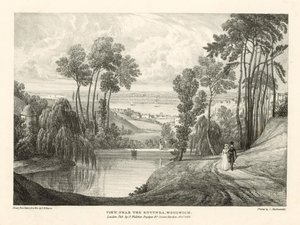 Ansicht in der Nähe der Rotunde, Woolwich, London
