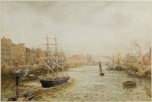 Die Uferpromenade, Newcastle von Thomas Marie Madawaska Hemy
