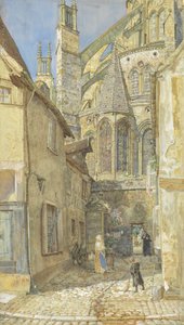 Die Lady Chapel und Apsis der Kathedrale von Bourges, 1899