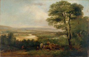 Landschaft: Blick auf Northumberland von Thomas Miles Richardson