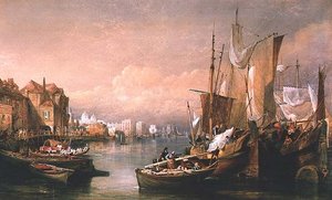 Die Themse bei Greenwich von Thomas Miles Richardson