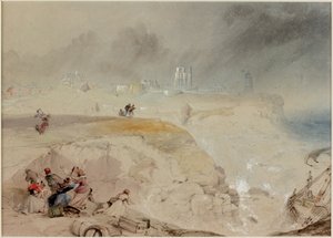 Wrack der Betsy Cains auf den Felsen bei Battery Point, Tynemouth