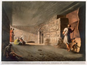 Unterirdische Kammer bei den Pyramiden von Gizeh, 1802 von Thomas Milton