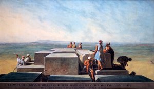 Spitze der ersten Pyramide von Gizeh, 1794