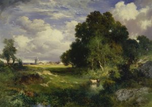 Ein Sommertag, East Hampton, Long Island von Thomas Moran