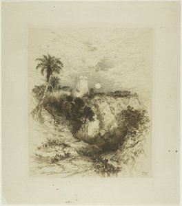 Ein Turm von Cortez von Thomas Moran
