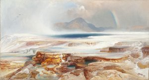 Heiße Quellen des Yellowstone von Thomas Moran